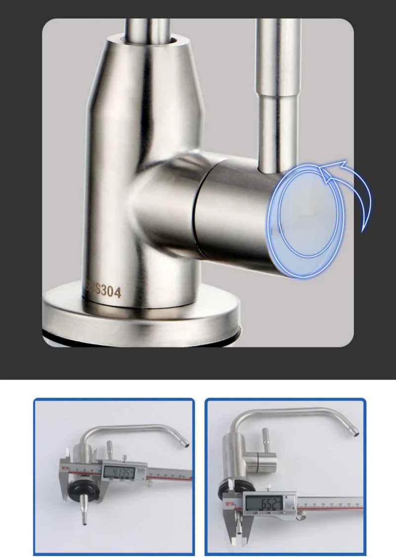 Water Filter Faucet Lead-Free Purifier Filtered Faucet Fits Reverse Osmosis Units or Water Filtration System Kitchen RO Faucet